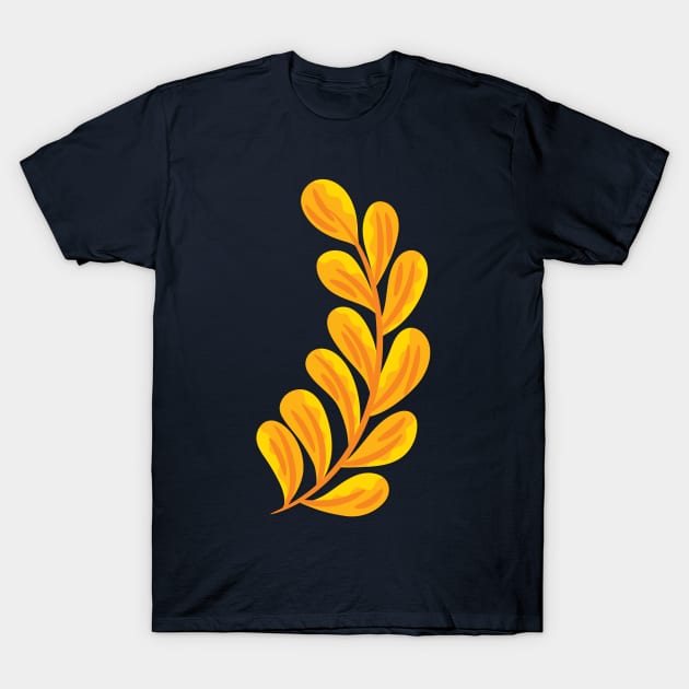 Orange Flower T-Shirt by Salma Ismail